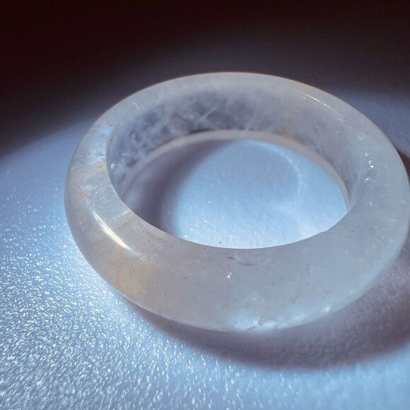 Quartz with Golden Healer Flecks Ring Size 7.5 - Picture 7 of 11